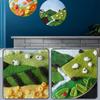CHENISTORY 20x20cm Frame Wool Felting Painting DIY Wool Embroidery Kit Funny Wool Needle Felt Picture Kit Craft Painting Gift