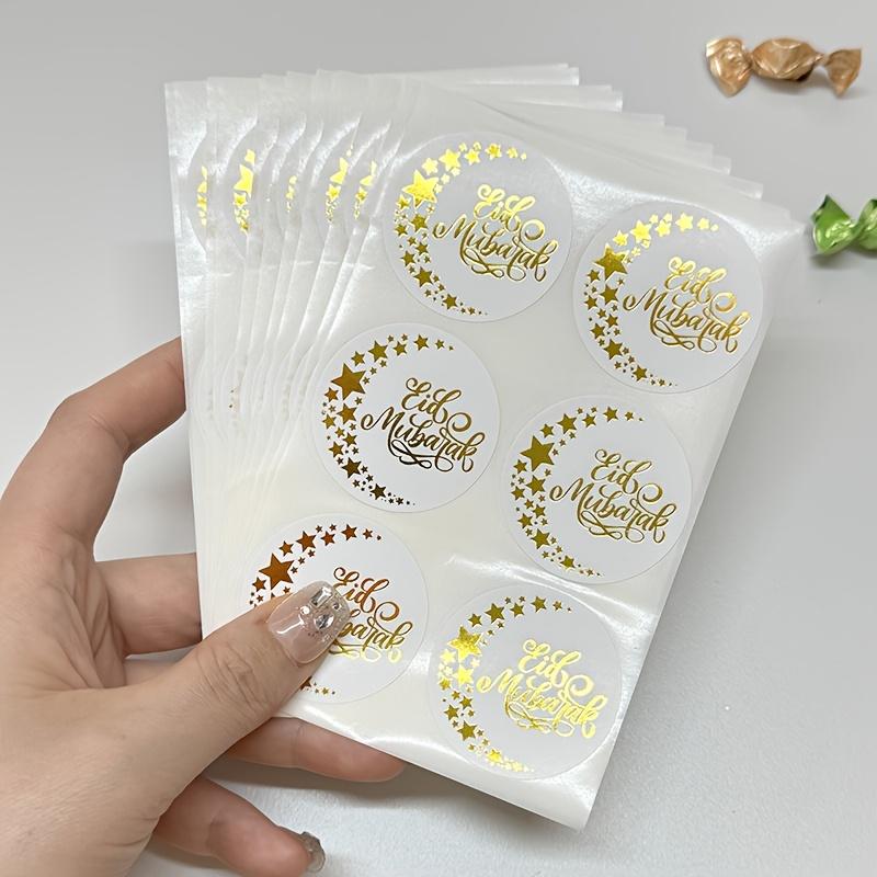 

Eid al Fitr Mubarak Stickers 100pcs золотой
