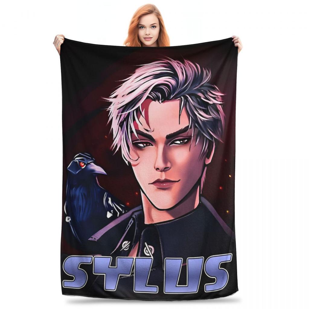 Sylus Love And Deepspace Art Blanket Cover Flannel Lightweight Throw Blankets for Car Sofa Couch Bedroom Quilt