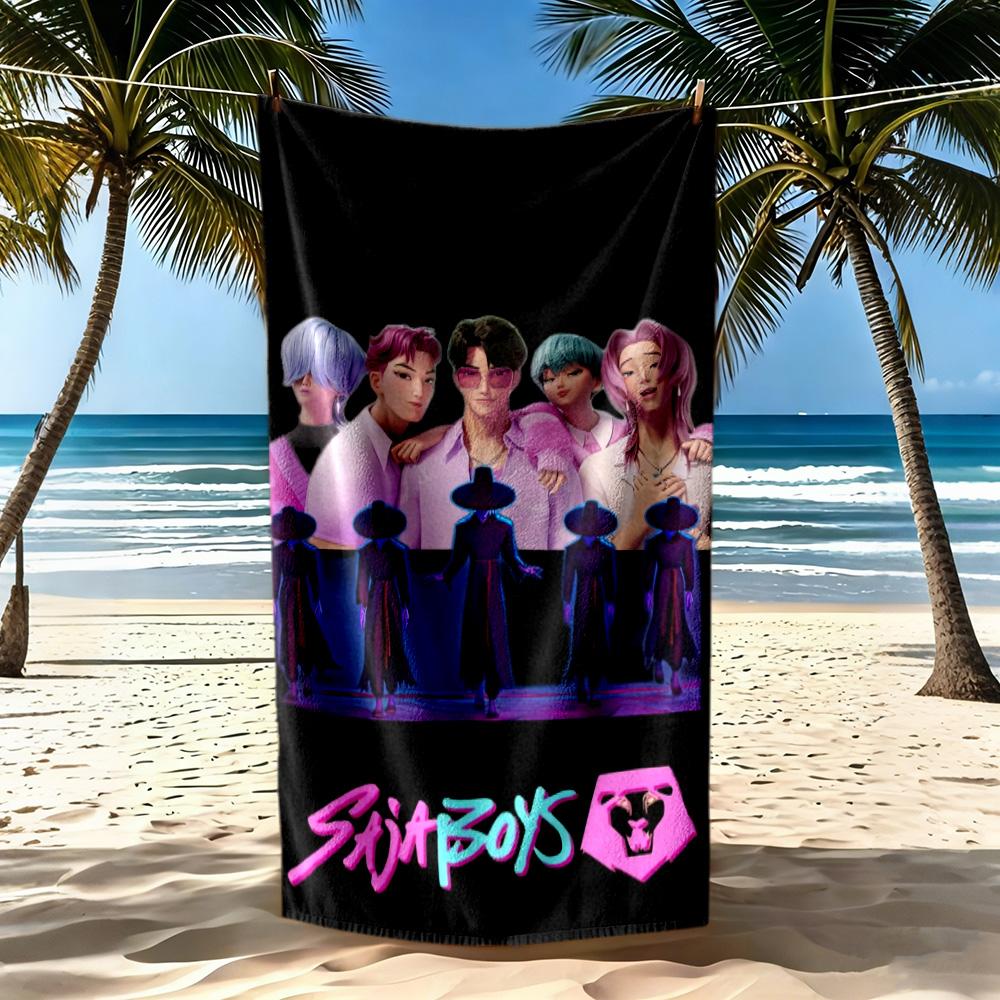 Saja Boys3 Beach Towel Soft Durable Quick-Dry Comfortable Lightweight