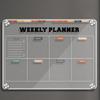 Refrigerator Magnet Magnetic Acrylic Weekly Planner Monthly Calendar Memo  Office/Home Use