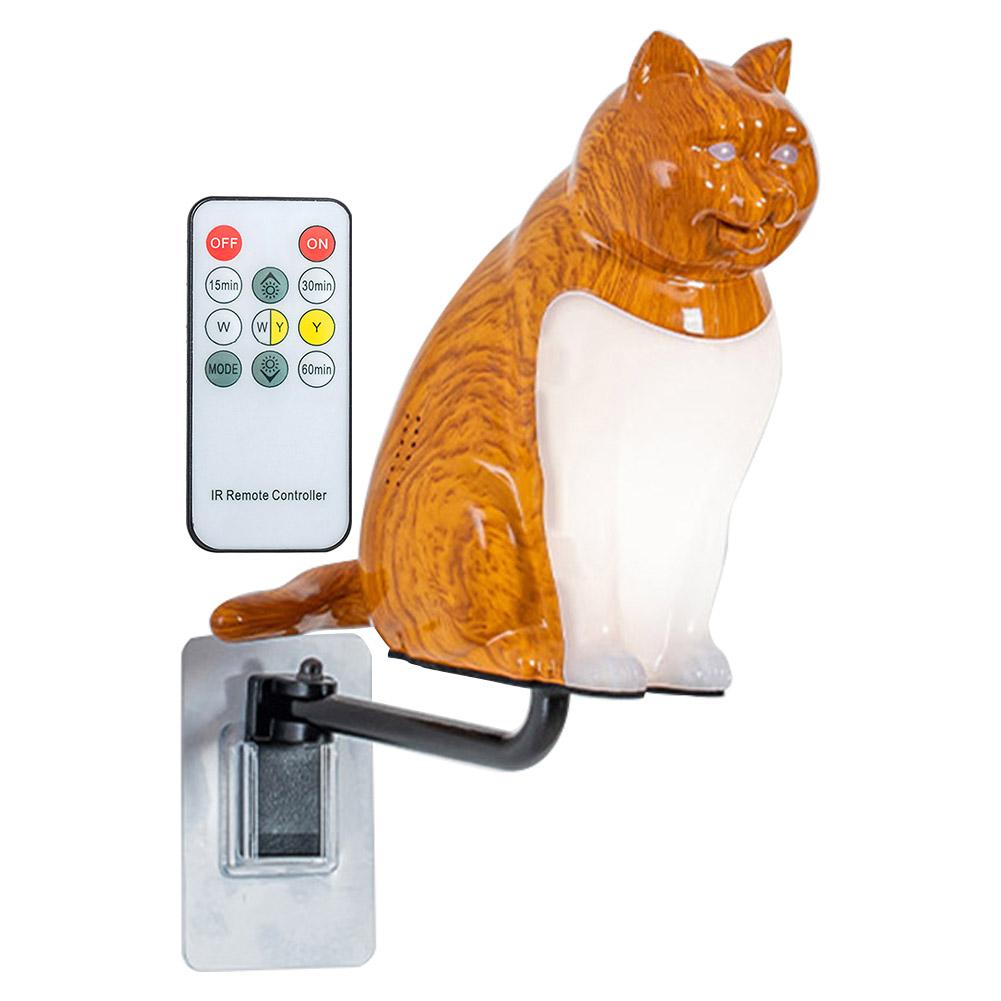 

LED Cat Night Light 3 Level Brightness Cat Wall Spot Light Remote Control Cat Atmosphere Light for Bedroom Decor