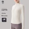 Women's Quick-Dry Long-Sleeve Yoga Jacket - High-End Fitness Top for Spring & Summer