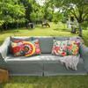 4pcs Decorative Throw Pillow Covers Pillowcase Flower Print Cushion Cover For Patio Garden Balcony 18x18inch