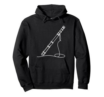 Desenho de linha de Shakuhachi para músicos Moletom Shakuhachi