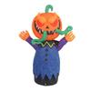 Inflatable Monster with Pumpkin Head Lighted Lighting Diodes Glowing Yard