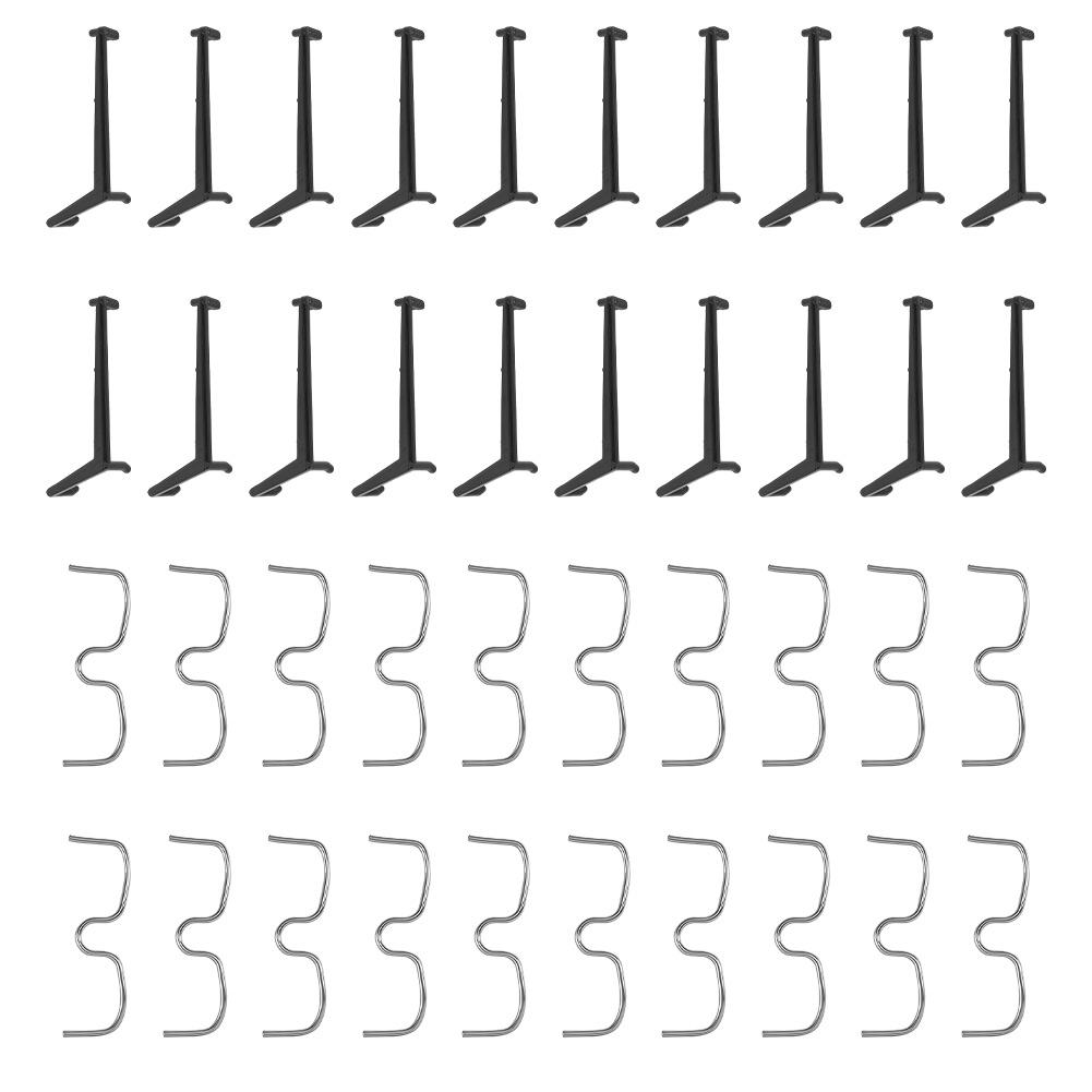 40 Piece Fruit Tree Branch Spreader Kit with 20 Black Branch Pressers and 20 M Type Pullers for Pear Plum Trees