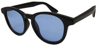 [Face Trick Glasses] (Face Trick Glasses G4104-3 Sunglasses UV Protection Light Blue Cool Must-Have Wellington Style Sunglasses)