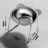 Tilted Cat Bowl Stainless Steel Cat Food Bowls with Metal Stand Food and Water Dish for Cats Kitten Puppies Feeders Cat Supplies