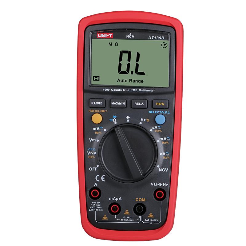 UNI-T UT139A UT139B UT139C UT139D UT139E True RMS Digital Multimeter MAX/MIN/REL Modes Auto/manual Ranges Selectable