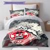 1. FC Köln Pattern Bedding Set Quilt Cover Pillowcase Home Decor Gift (1 * Duvet Cover + 2 * Pillowcase, Without Core)