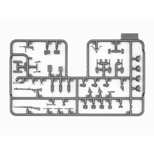 ICM 1/35 WWII German Mortar GrW 34 with Crew, Plastic Model Kit 35715