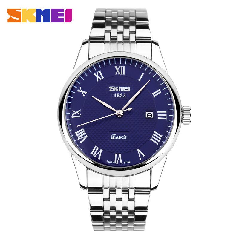 Shikemei Men's Casual Business Watch - Handsome, Elegant, Trendy, Waterproof with Single Calendar; Ideal for Men and Couples.