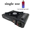 Camping Stove Automatic Ignition Large Firepower Windproof Energy Saving Alloy Dual-use Portable Gas Stove Camping Supply