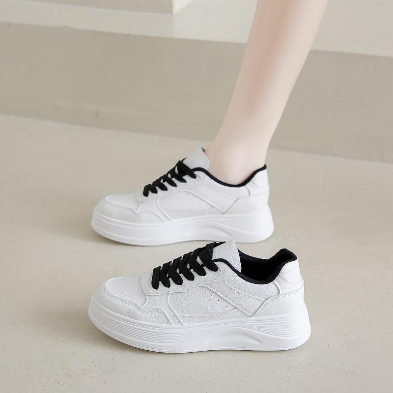 Autumn New Breathable Little White Shoes Female Students Platform Versatile Casual Sports Board Shoes