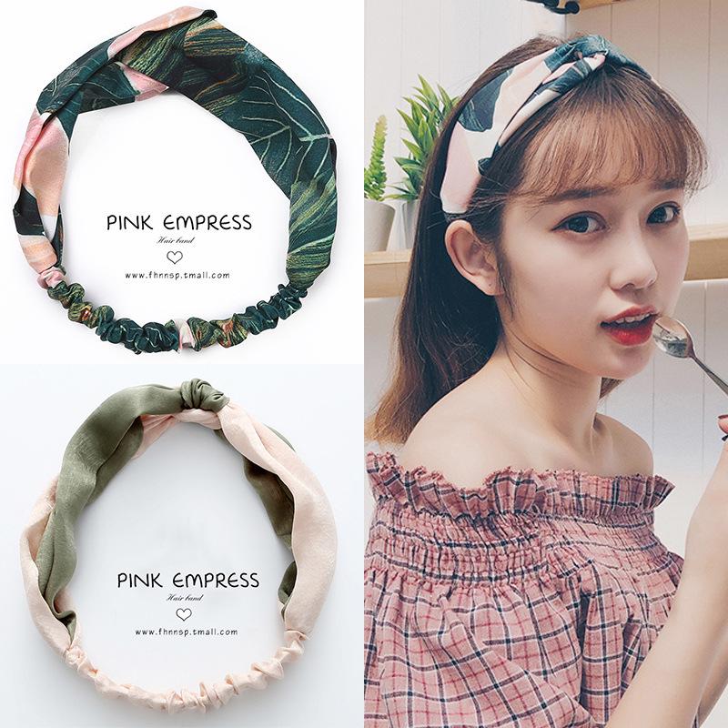 Korean Spring-Summer Elastic Chiffon Silk Headband for Women – Hair Accessories, Sports & Face Washing