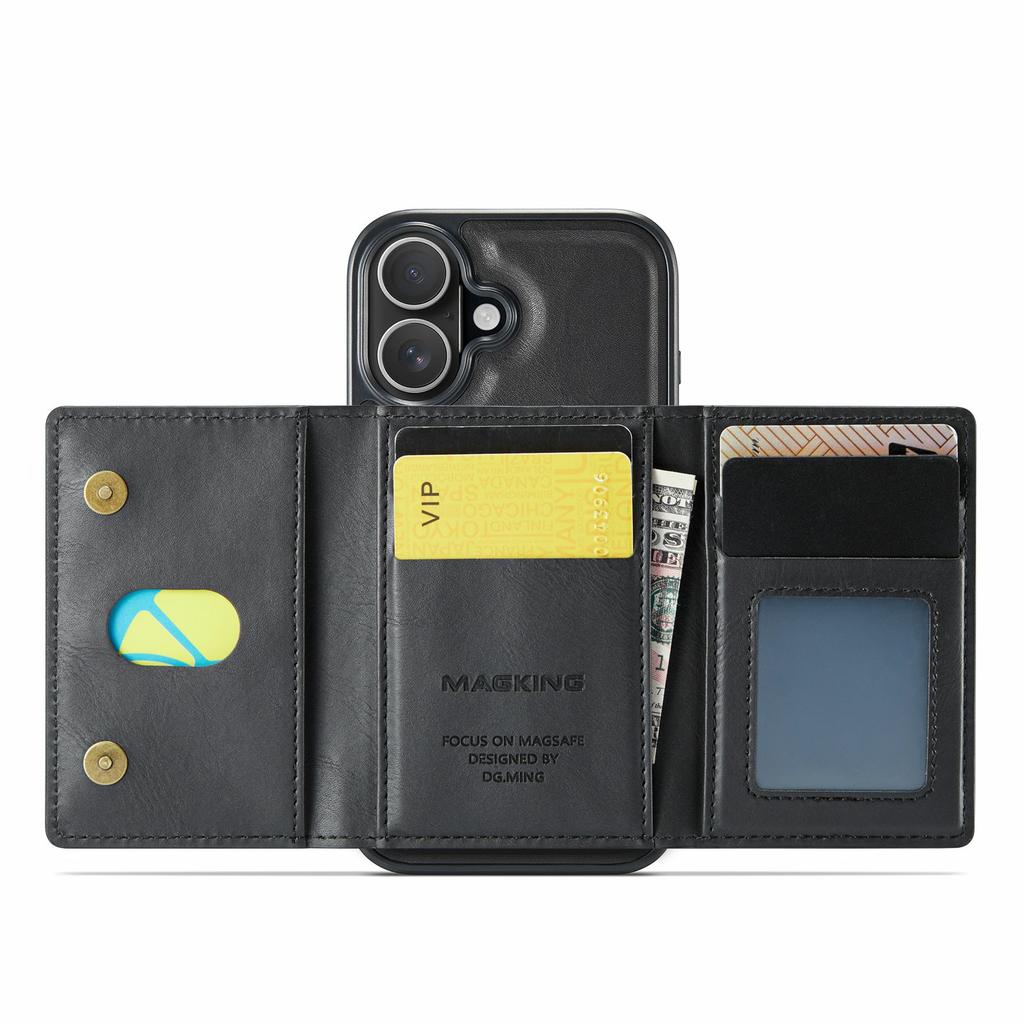 MAGKING K2 Series For iPhone 17 Case Compatible with MagSafe PC+TPU+PU Phone Cover