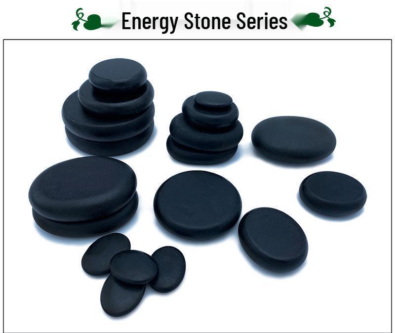 20-Piece Set: Heated Volcanic Stones & Essential Oils for Spa Massage Therapy