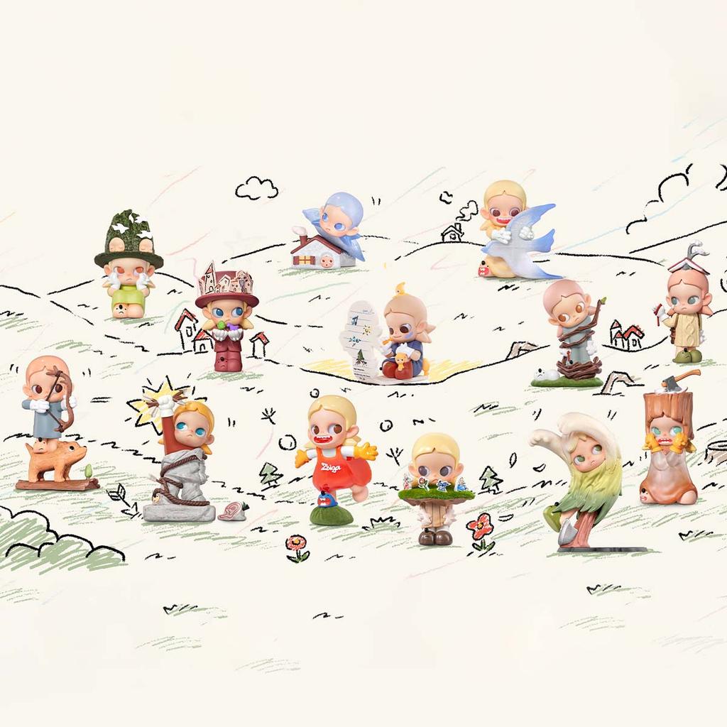 POP MART Zsiga Borderline Drifter Series Figures Blind Box (Single Pack / 12-Piece Set)