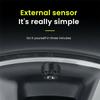 Wireless Car TPMS OBD2 HUD Solar USB Tire Pressure Monitoring 4 External Sensors speed/MPG