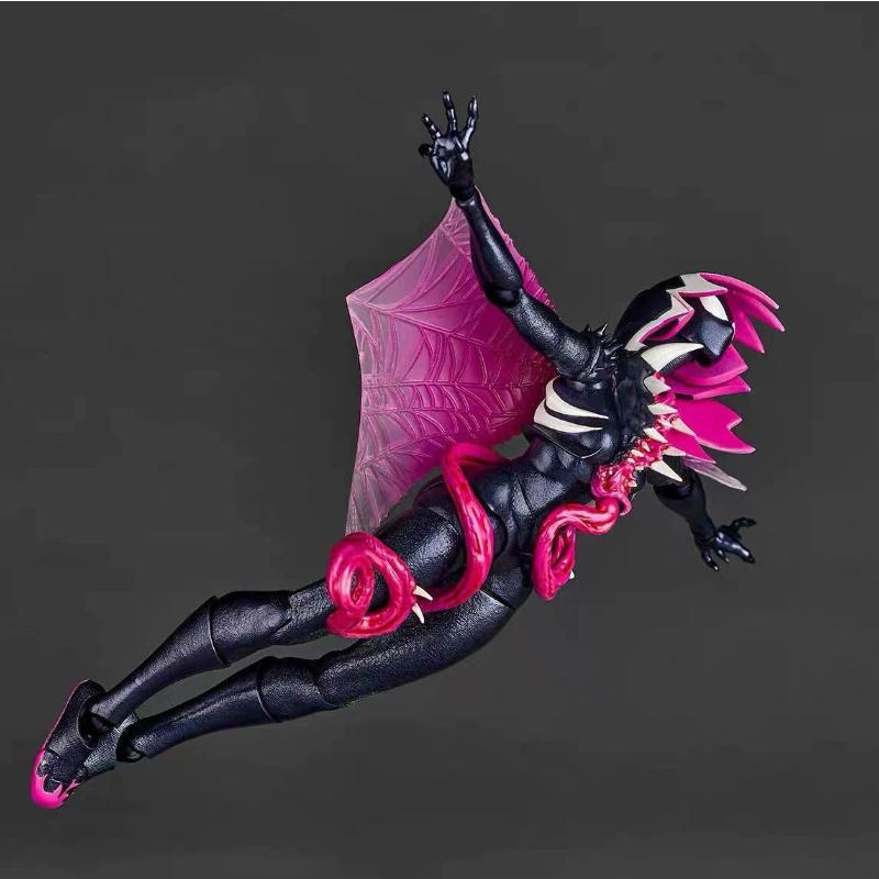 Marvel Venomized Gwen Stacy Action Figure Anime Collectible Model Articulated Joints For Marvel Fans Comic Enthusiasts