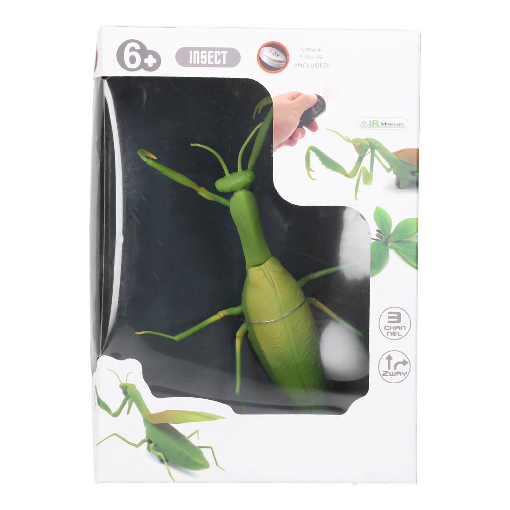 Dálkové ovládání hmyzu RC zvířat pro děti a dospělé Trikové hračky Elektrická zvířata na Halloween Kudlanka nábožná