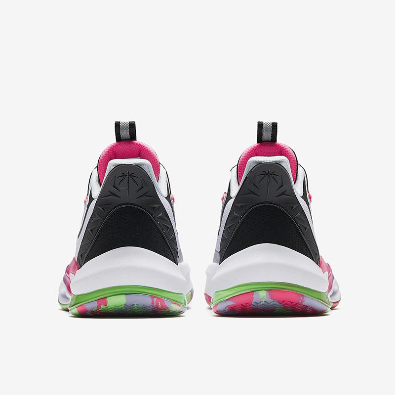 Anta Kids Qingkuang Elite Basketball Shoes Men Sneakers White Black Silver 312511112-2