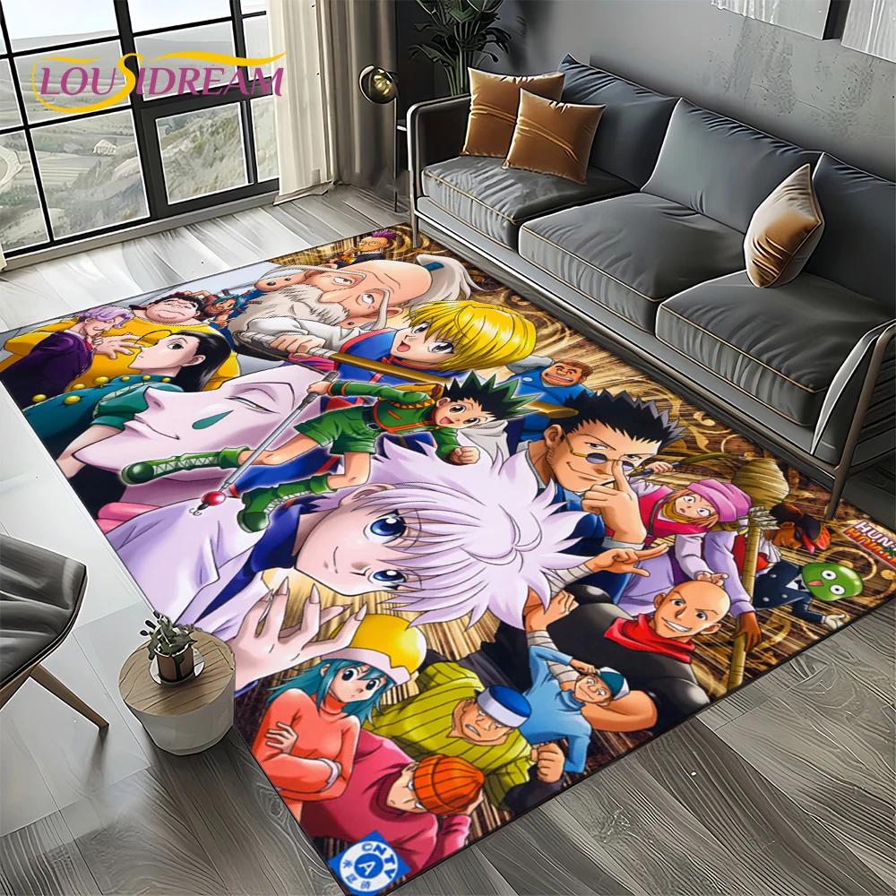 HxH Anime Hunter×Hunter Kreslený Koberec do Ložnice Obývacího Pokoj Domácí Dekorace na Pohovku, Dětská Velká Podlahová Rohožka Dárek