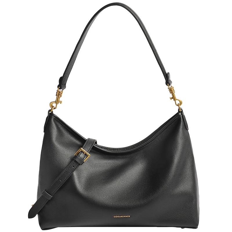 

Женская кожаная сумка-хобо Belle с диагональным узором и свободным силуэтом F