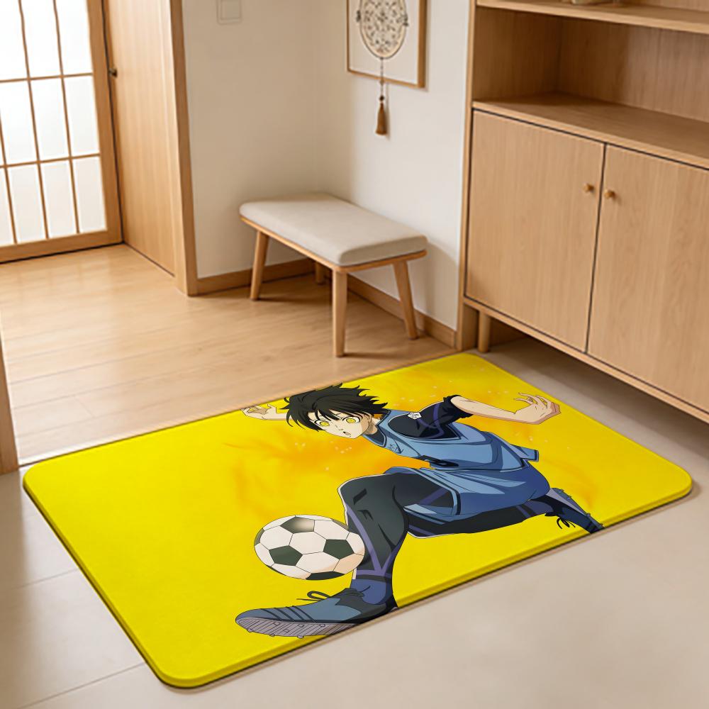 ANIME B-Bachira Meguru Floor Mat Absorbent Floor Mat Non-Slip Entrance Rug for Bathrooms Restrooms and Toilets