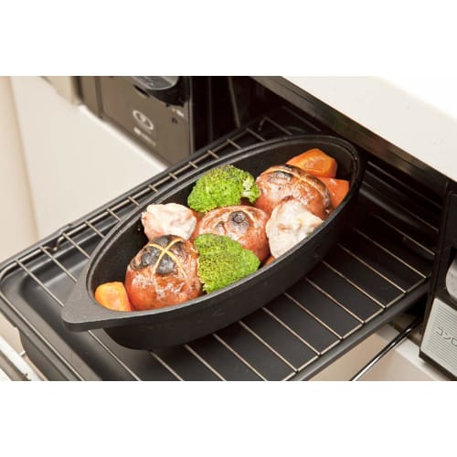 Ikenaga Iron Works Grill Pan, Oven Pan, Induction Compatible, Baked Sweet Potatoes, Fish Grill