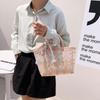 Simple Design Straw Bags for Women Artisanal Bohemian Style Beach Summer Fashion Package Bucket Tote Bags