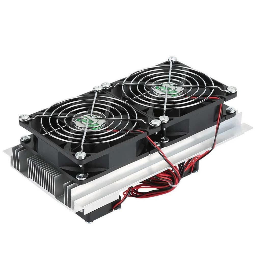 Thermoelectric Peltier Refrigeration Cooling System Kit Cooler Double Fan DIY High-selling Tool Accessories