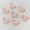 12Pcs Cute Resin Cartoon Shiny Unicorn Flat Back Scrapbooking DIY Jewelry Craft Decoration Accessories