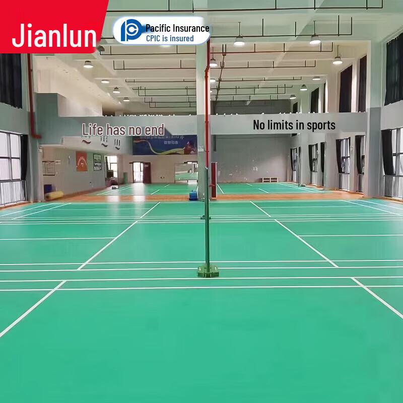 JEEANLEAN 6mm PVC Gemstone Badminton Court Flooring