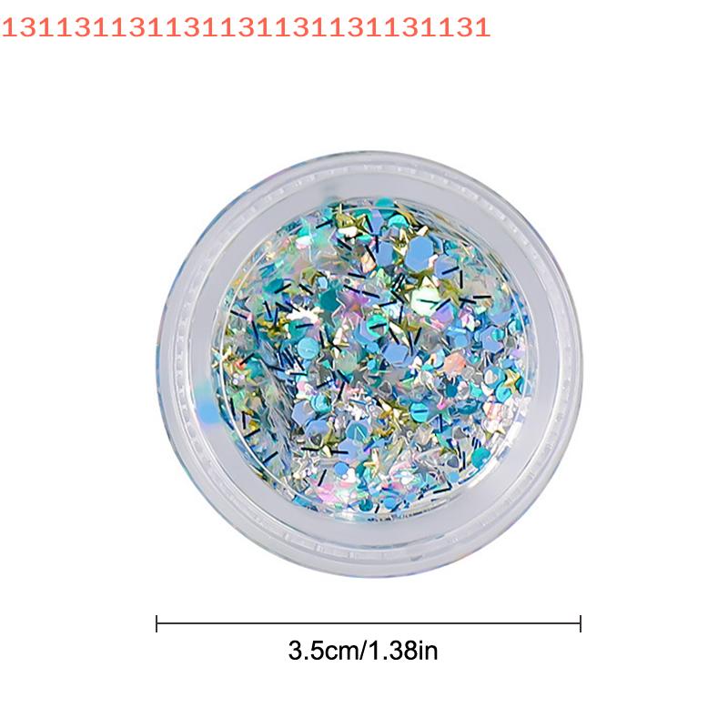 1Box For Nail Art Nail Charm Decoration Accessories Nail Art Cute Star Shape Colour Holographic Laser Nail Glitter