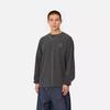 Carhartt WIP L/S Vista T-Shirt Loose Fit Square Label Crew Neck Long Sleeve T-Shirt Men Tops Gray I030779-87-GD
