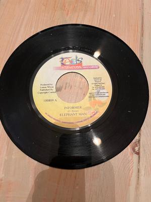 7inch Record ELEPHANT MAN / FLIPPA MAFIA - Informer / Talk Di Truth 100809 Tad's Internati Jamaica Reggae, Ska & Dub Used