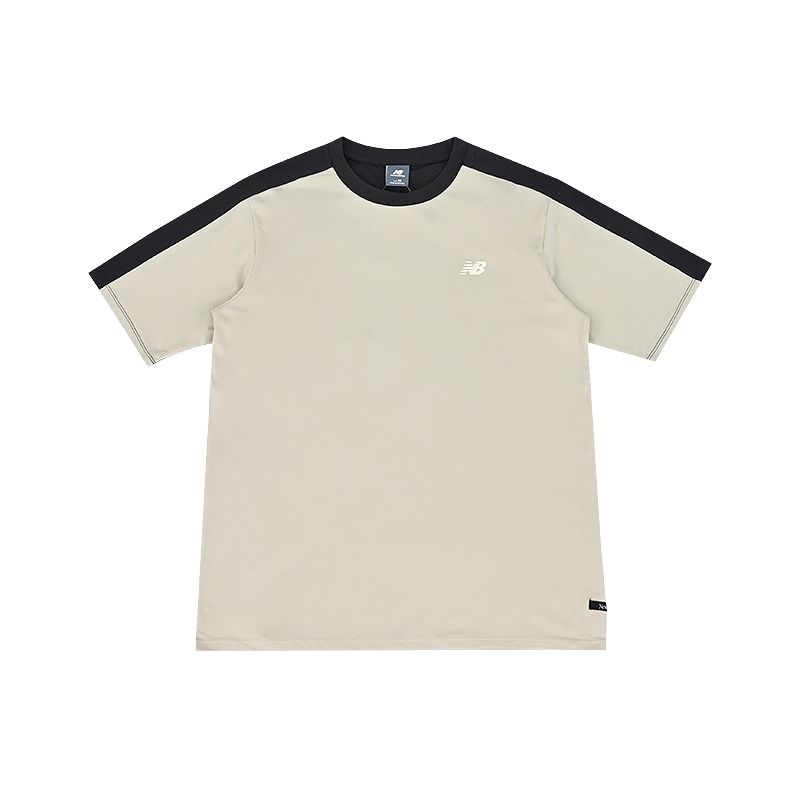 New Balance T Shirts Men s Gray Crew Neck Moderate NEF29691-LGR L