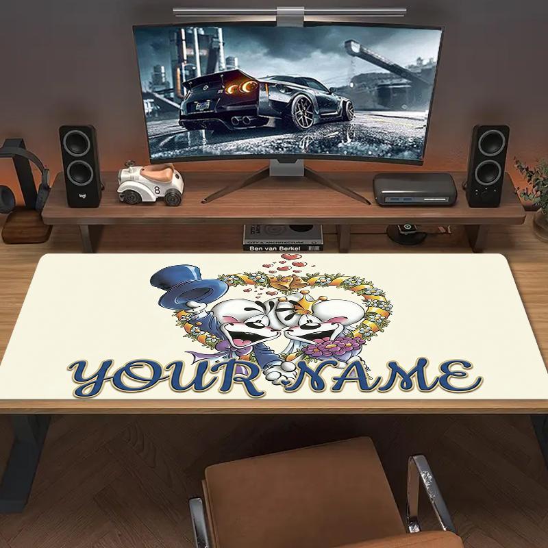 Tappetino per Mouse diddl con Nome Personalizzato Grande Cuscino per Tavolo da Gioco Antiscivolo Laptop Tablet Mousepad Grande Tappetino XXL Mini PC Playmat Con Bordo Bloccato_XIA