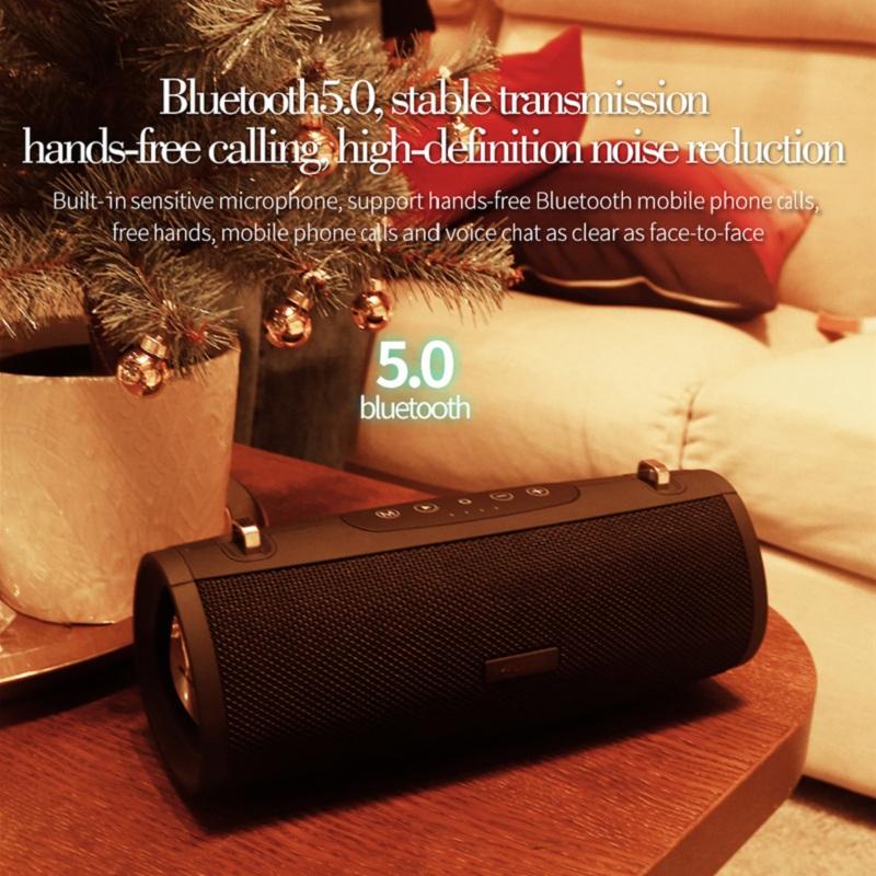 Bluetooth Speaker Portable Outdoor Loudspeaker Wireless Mini Column 3D 10W Stereo Music Surround Support TF Card