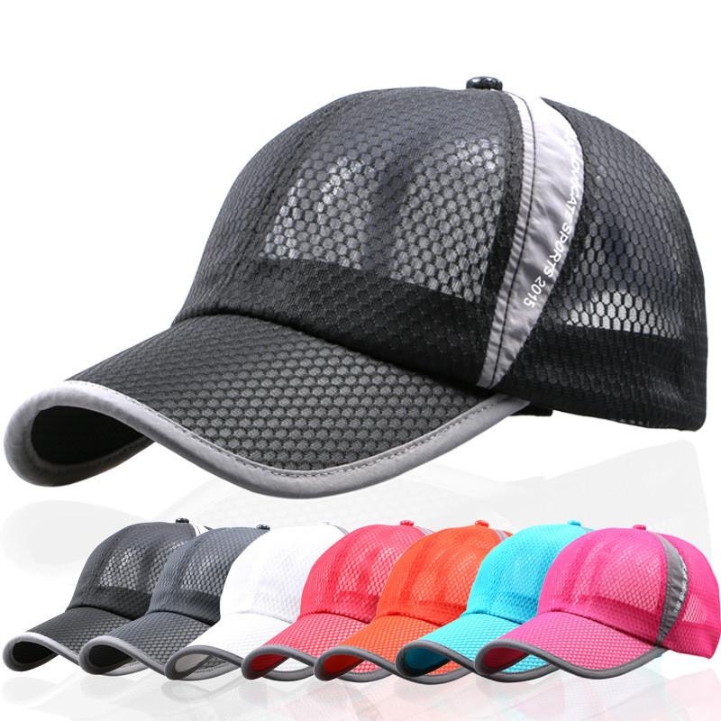 Summer Breathable Mesh Cap For Men And Women With Wide Brim And Adjustable Fit By