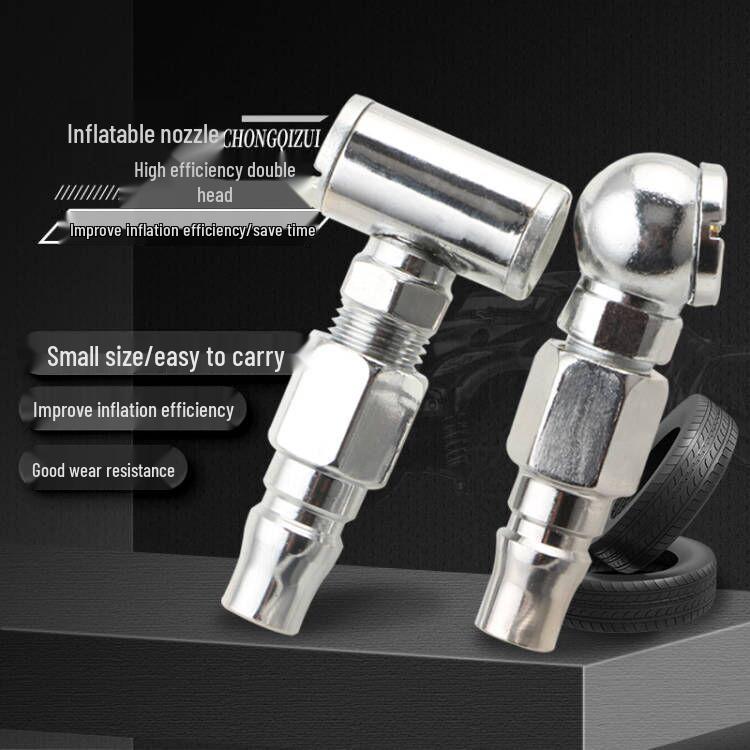 Tire Inflator Nozzle Set: Air Nozzle, Pump Nozzle, Inflator Rod, Quick-Release Nozzle, Deflation Rod for Tire Repair & Inflation