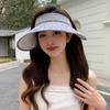 New Hat Women's Sequins Empty Top Sunscreen Sun Hat Summer Big Brim UV Protection Outdoor Cycling Sun Hat
