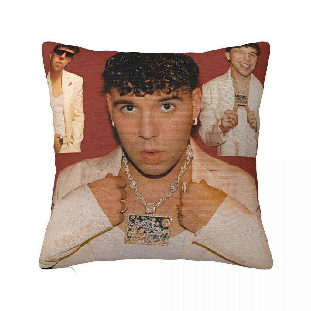 Rapper Quevedo Spanish Singer Pillow Cover Polyester Pillow Case Cushion Cover Fashion Pillowcases For Sofa Bedroom Home Decor