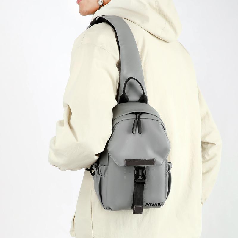 Stylish Unisex Chest Pack - Fashionable Nylon Crossbody Bag for Everyday Use Stylish Nylon Shoulder Bag