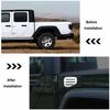 For Jeep Gladiator JT -2025 ABS Chrome Gas Door Cover Fuel Tank Door Trim 1P