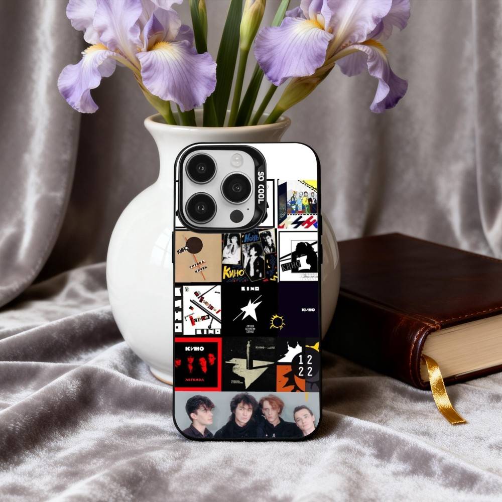 R-Russia Rock B-Band Viktor Tsoi K-Kino Phone Case For iPhone17,16,15,14,13,12,11 Plus,Pro Max Black Candy silver phone case