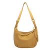 2024 Japanese Minimalist Large Capacity Crossbody Bag for Women - Versatile Student & Shoulder Canvas Dumpling Bag