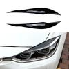 2pcs Car Headlight Eye Lid Covers ABS Carbon Headlight Lamp Eyebrows Trim Stickers for BMW 3 Series F30 F31 318i 320i 2012-2018